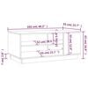 vidaXL Coffee Table Sonoma Oak 102x55x43 cm Engineered Wood