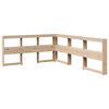 vidaXL Bookcase Bed without Mattress 150x200cm Solid Wood Pine