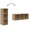 vidaXL TV Cabinet Set Artisan Oak 37 x 37 x 107 cm Engineered Wood