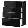 Germania Chest of 4 Drawers GW-Oakland Black