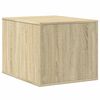 vidaXL Cat Litter Box Enclosure Sonoma Oak 47x59x42 cm Engineered Wood