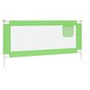 vidaXL Toddler Safety Bed Rail Green 180x25 cm Fabric