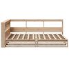 vidaXL Bookcase Bed without Mattress 120x190cm Solid Wood Pine