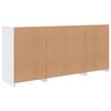 vidaXL Sideboard with LED Lights White 142.5x37x67 cm