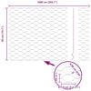 vidaXL Fence with Posts Grey 0.5 x 10 m PVC-coated steel