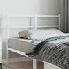 vidaXL Metal Replace Headboard White 120 cm