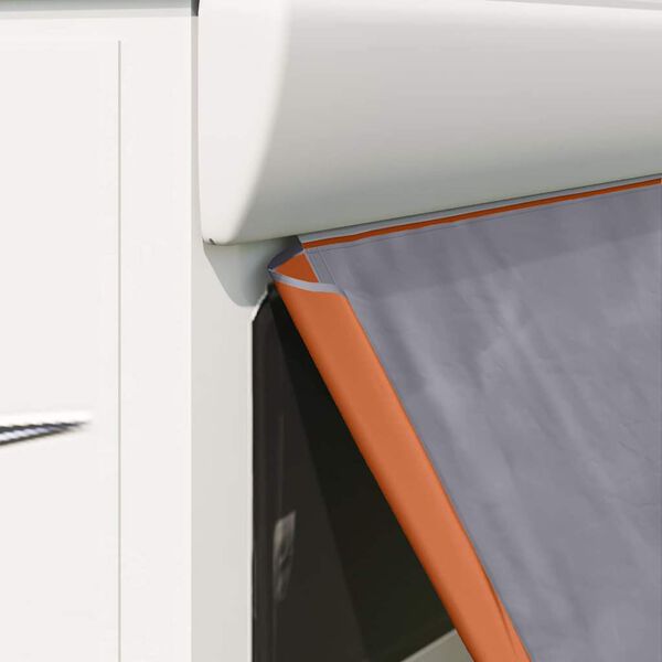 vidaXL Tailgate Tent Grey and Orange 190 x 150 x 185 cm Taffeta