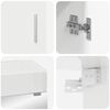 vidaXL Bathroom Furniture Set TULUM High Gloss White Engineered Wood