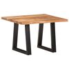 vidaXL Coffee Table with Live Edges 60x60x40 cm Solid Acacia Wood