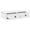 vidaXL Wall Shelf with Drawers White 60x28x15 cm Engineered Wood