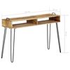 vidaXL Console Table Solid Mango Wood 115x35x76 cm