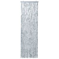 vidaXL Insect Curtain White and Grey 90x200 cm Chenille
