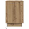 vidaXL Bedside Cabinets with LED Lights&nbsp;2 pcs Artisan Oak 38x34x50 cm