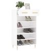 vidaXL Shoe Cabinet White 60x35x105 cm Engineered Wood