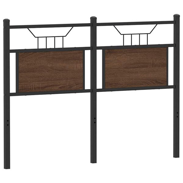 vidaXL Replace Headboard Brown Oak 120 cm Engineered Wood and Steel