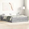 vidaXL Bed Frame without Mattress Grey Sonoma 160x200 cm