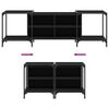 vidaXL TV Cabinet Black 153x37x50 cm Engineered Wood