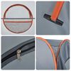 vidaXL Privacy Tent Grey and Orange Pop-up Waterproof