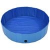 vidaXL Foldable Dog Swimming Pool Blue 120x30 cm PVC