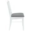 vidaXL Dining Chairs 2 pcs White 50 x 52.5 x 91 cm Solid Rubber Wood