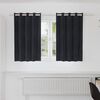 vidaXL Blackout Curtains 2 pcs Black 140 x 140 cm Velvet