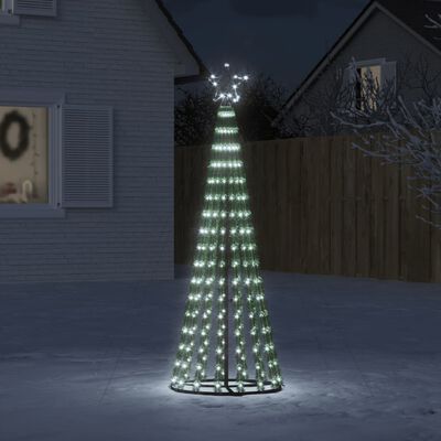 vidaXL Christmas Tree Light Cone 275 LEDs Cold White 180 cm