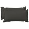 vidaXL Cushion with Pillow HOUTEN 2 pcs Dark Grey Faux Linen