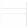 vidaXL Metal Replace Headboard White 107 cm