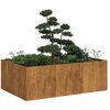 vidaXL Planter Rusty 120x80x40 cm Weathering Steel