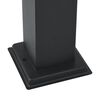 vidaXL Bollard Light with Sensor&Outlet 80 cm Black IP44