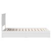 vidaXL Storage Bed with Headboard White 90 x 190 cm Engineered Wood