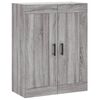 vidaXL Highboard Grey Sonoma 69.5x34x180 cm Engineered Wood