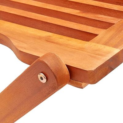 vidaXL 5 Piece Folding Outdoor Dining Set Solid Eucalyptus Wood