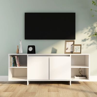vidaXL TV Cabinet White 130x35x50 cm Engineered Wood