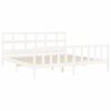 vidaXL Bed Frame without Mattress White 200x200 cm Solid Wood Pine
