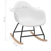 vidaXL Rocking Chair White PP