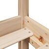vidaXL Bed Frame without Mattress 100x200 cm Solid Wood Pine