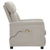vidaXL Massage Chair Light Grey Microfiber Fabric