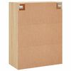 vidaXL Wall Mounted Cabinet Sonoma Oak 69.5x34x90 cm