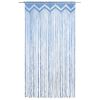 vidaXL Macrame Curtain Blue 140x240 cm Cotton