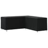 vidaXL L-shaped Sofa Cover Black 254x254x80 cm 420D Oxford