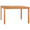 vidaXL Garden Dining Table 120x120x77 cm Solid Teak Wood