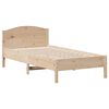 vidaXL Bed Frame without Mattress 90x190 cm Single Solid Wood Pine