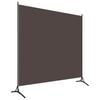 vidaXL Room Divider Brown 175x180 cm Fabric