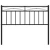 vidaXL Metal Replace Headboard Black 107 cm