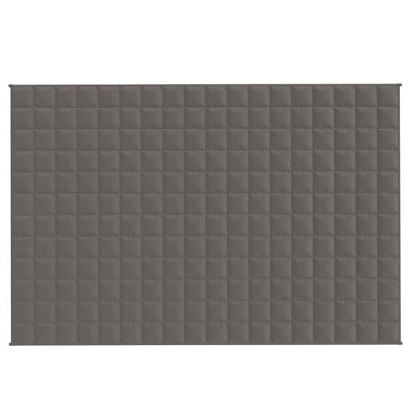 vidaXL Weighted Blanket Grey 120x180 cm 9 kg Fabric