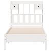 vidaXL Bookcase Bed without Mattress White 75x190 cm Small Single Solid Wood Pine