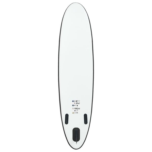 vidaXL Inflatable Stand up Paddle Board Set Black and White