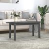 vidaXL Coffee Table Grey 110x55x45 cm Solid Wood Pine