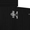 vidaXL Bathroom Furniture Set with Door 3 pcs Black Oak 90x38.5x46cm
